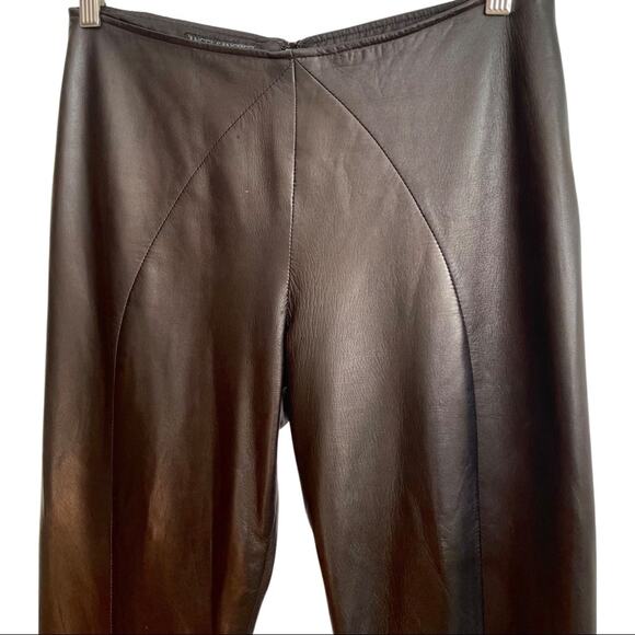 ANGEL SANCHEZ Leather pants black size see comm - Picture 3 of 13